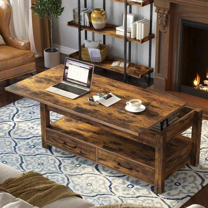 Modern wood coffee table