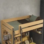 Built-in bunk beds with storage in Dubai villa