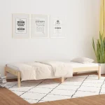 Comfortable single bed with soft mattress and simple design.